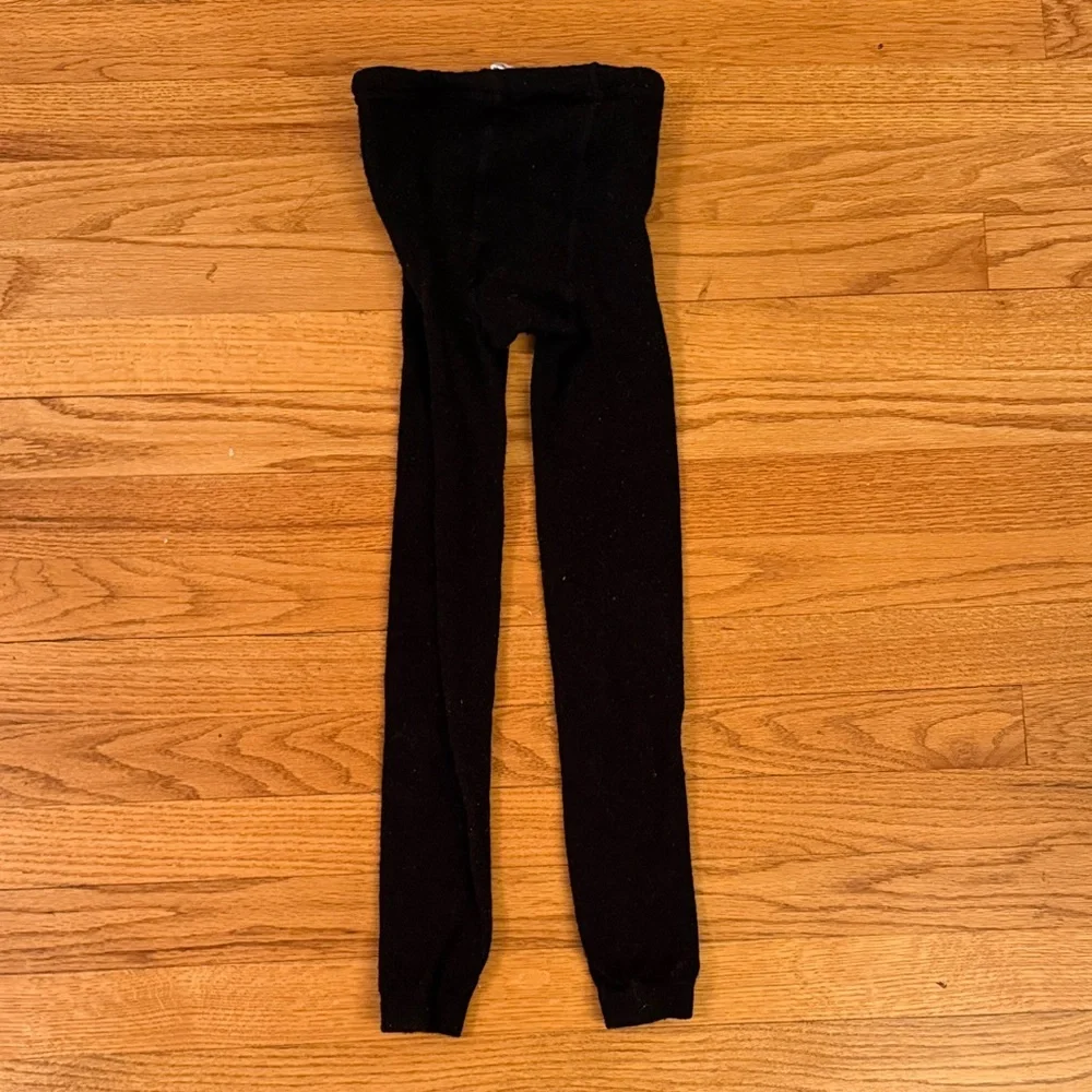 SmartWool Footless Black Wool Tights Women's Small